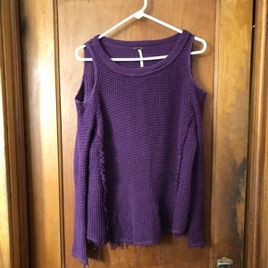 Free People Open Shoulder Sweater